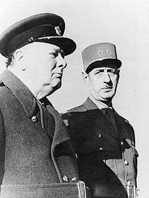 De Gaulle et Churchill